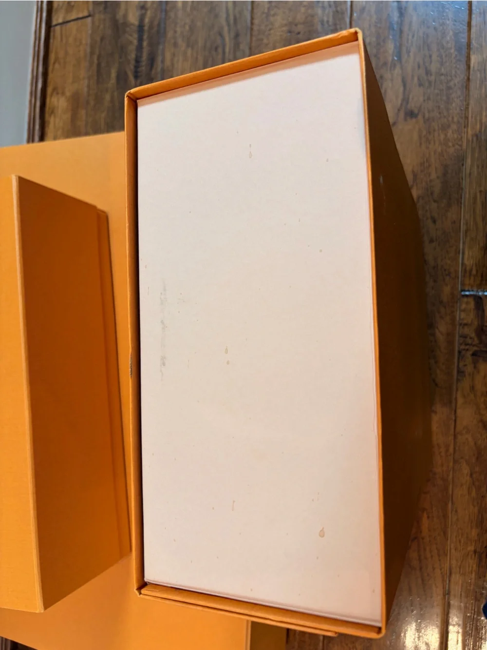 Louis Vuitton Orange Box with Blue Ribbon